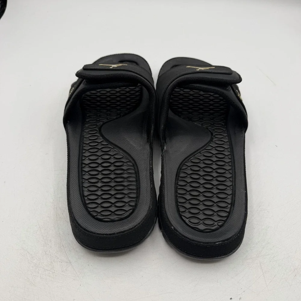 Air Jordan Hydro 2 Premier Slide Mens Mens Sz 13 Black/Metallic Gold Sandals